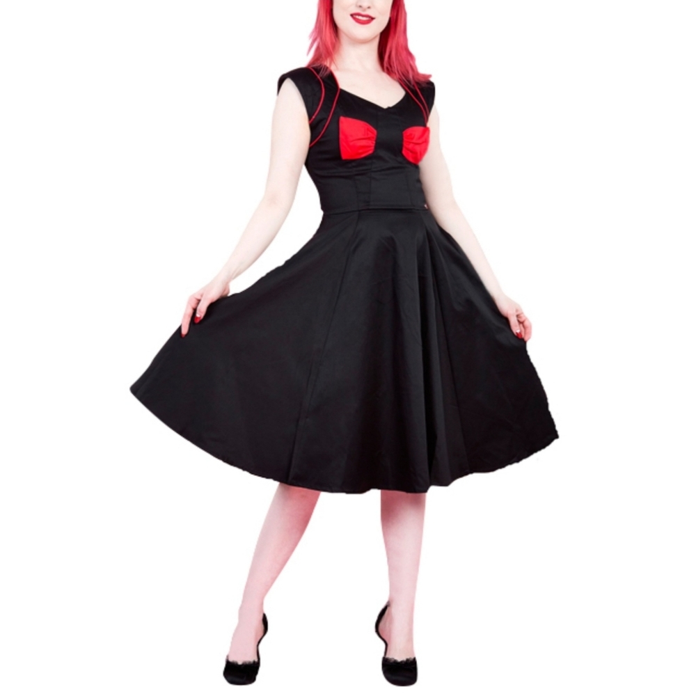NWT Black & Red Vintage Inspired Dress